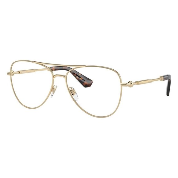 New Authentic  BURBERRY Gold Aviator BE1386 1109 Glasses Women - Picture 1 of 6